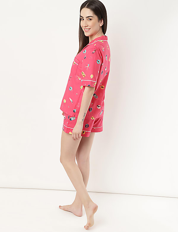 Pure Cotton Printed Pyjama Set