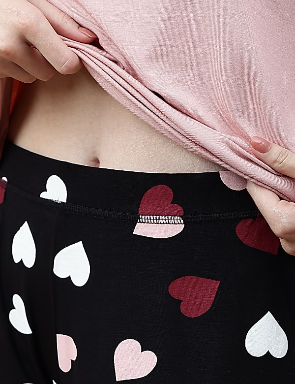 Viscose Mix Printed Relaxed Fit Pyjama Set