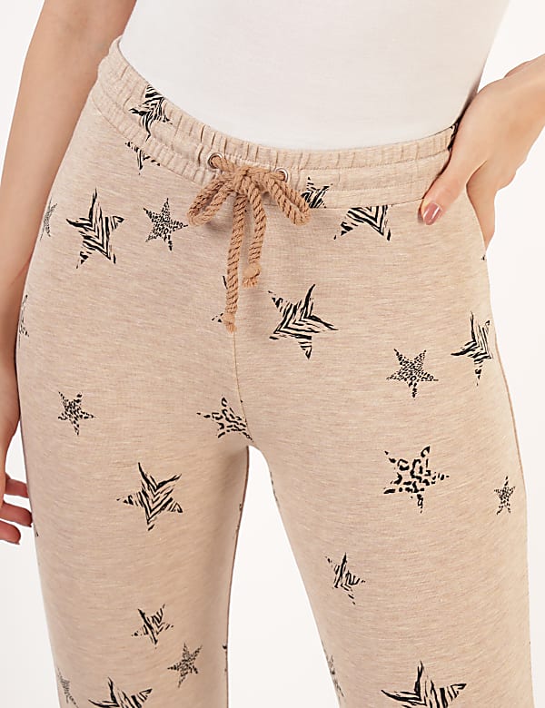 Viscose Mix Printed Skinny Fit Jogger