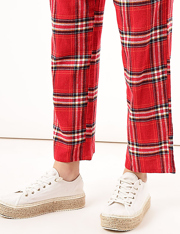 Pure Cotton Checked Loose Pyjama