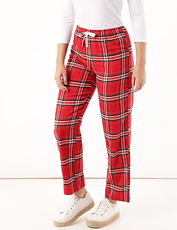 Pure Cotton Checked Loose Pyjama