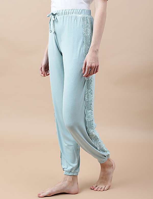 Viscose Mix Lace Relaxed Fit Pyjama