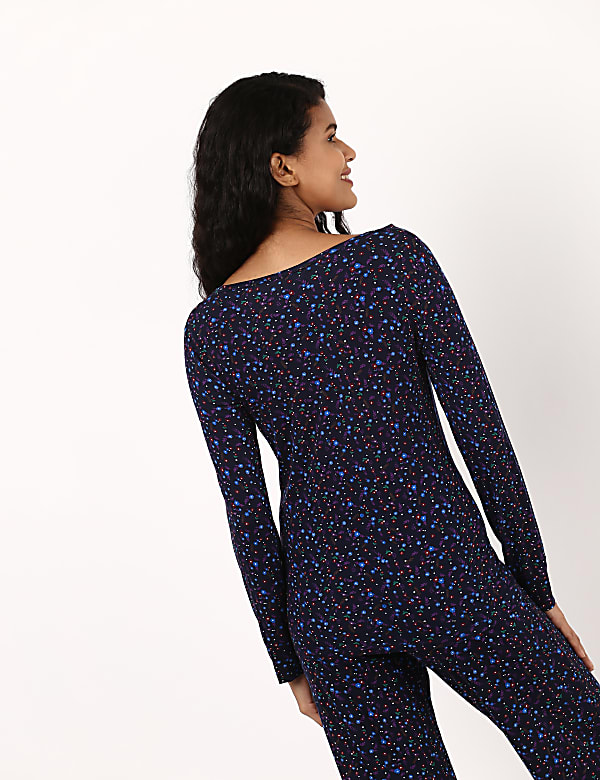 IBO Visco Elastane Floral LS LL PJ