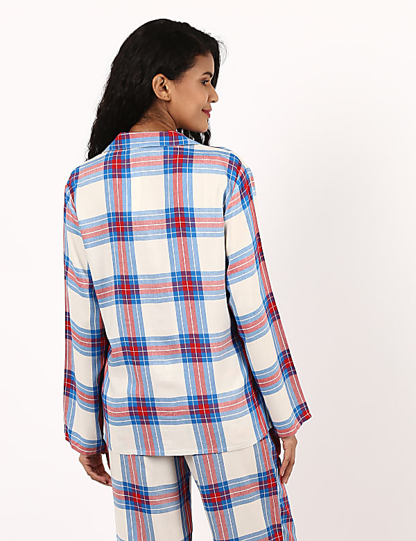 Check Woven Revere Pyjama Set