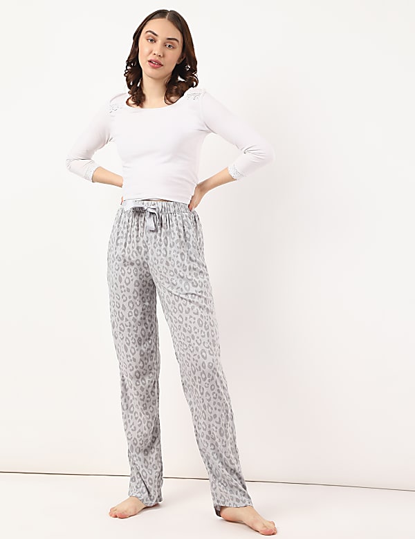 Pure Viscose Printed Regular Fit Pyjama