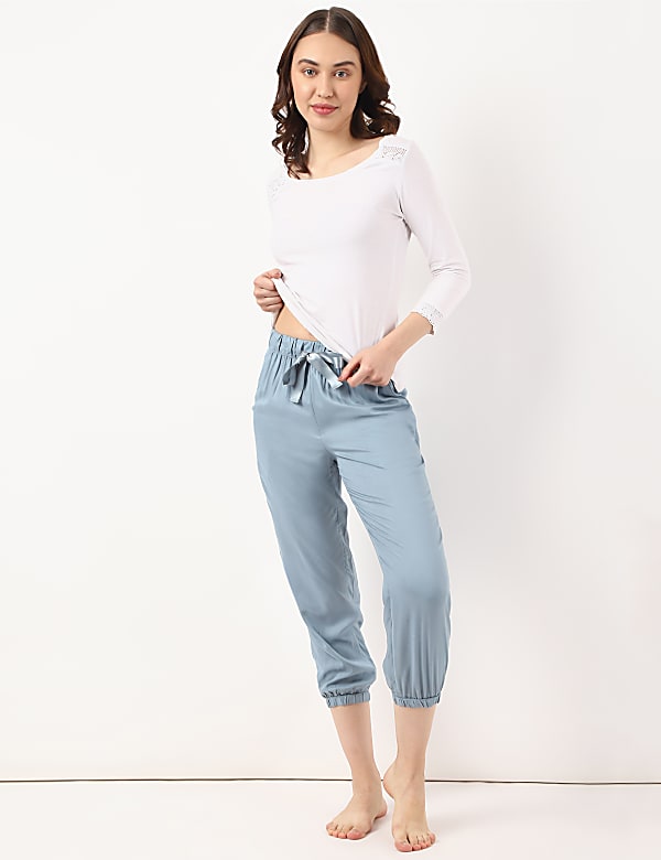 Pure Viscose Printed Regular Fit Pyjama