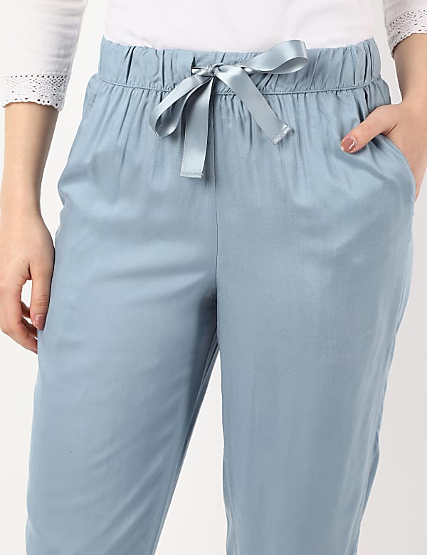 Pure Viscose Printed Regular Fit Pyjama