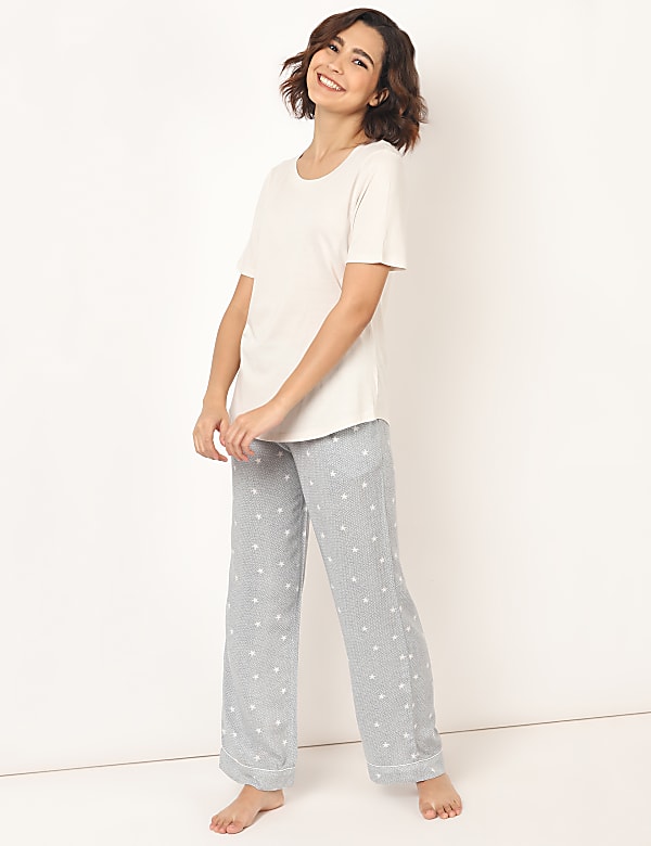 Cotton Mix Plain Round Neck T-Shirt