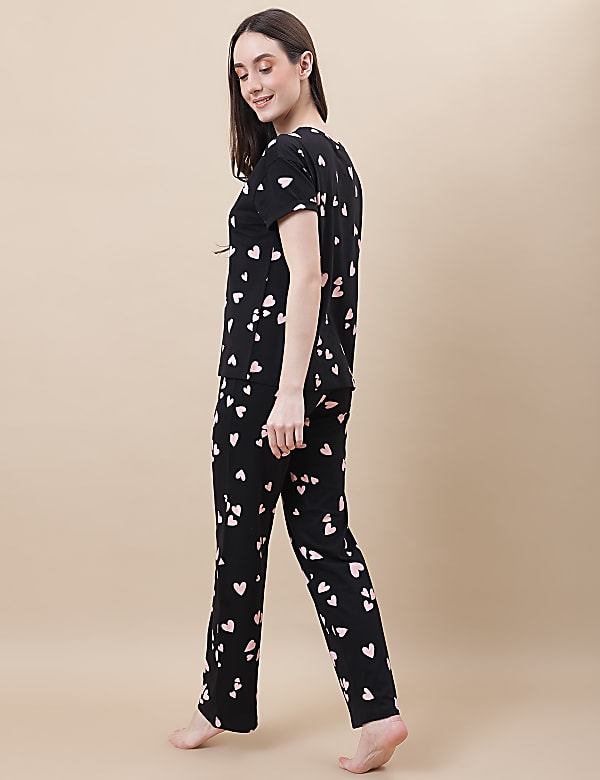 Pure Cotton Crew Neck Loungewear Set