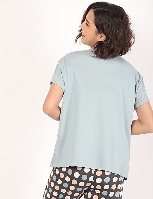 2 Pack Pure Cotton Round Neck Top Set