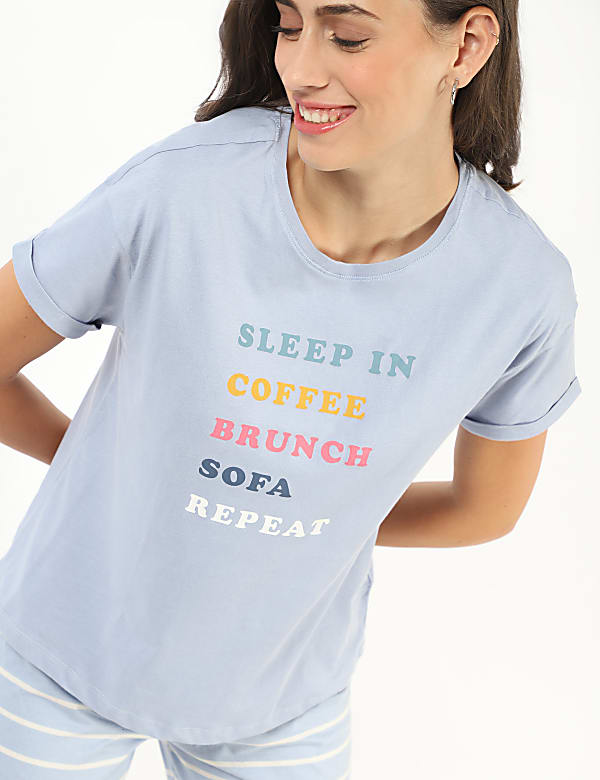Pure Cotton Printed Regular Fit Pyjama Set
