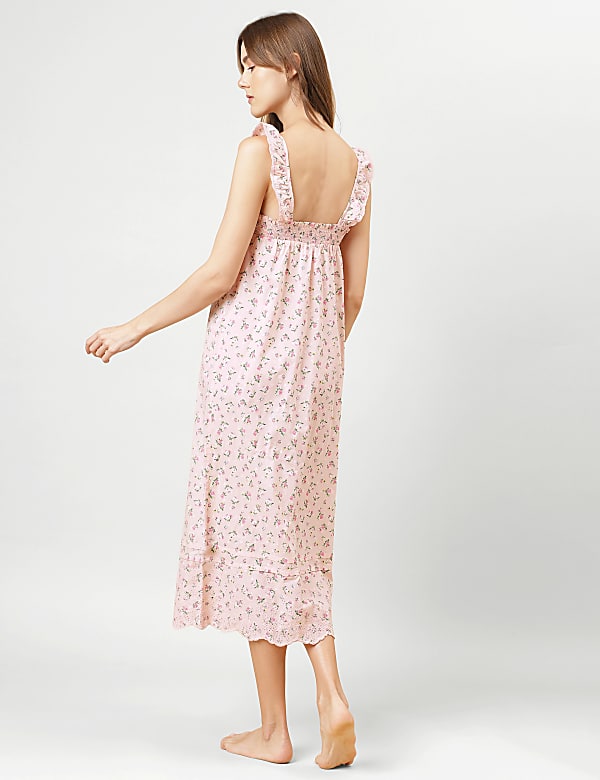 Floral Regular Square Neck Night Dress