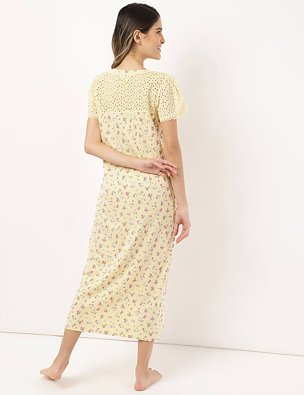 Cotton Mix V Neck Nightdress