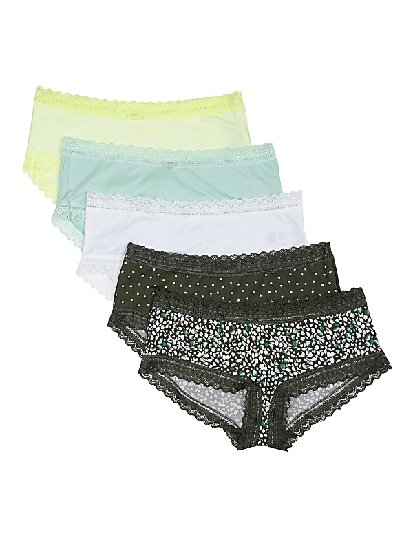 INT 5P MF LACE FLORAL SHORT