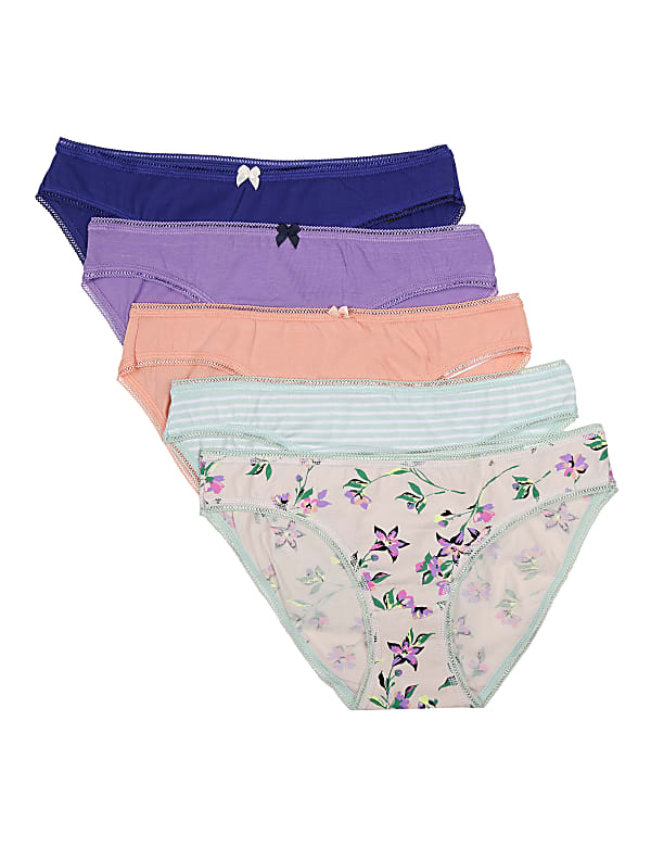 INT 5P PINK FLORAL BIKINI