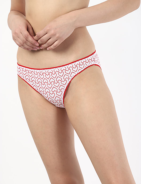 INT 3PK RED LOVE BIKINI