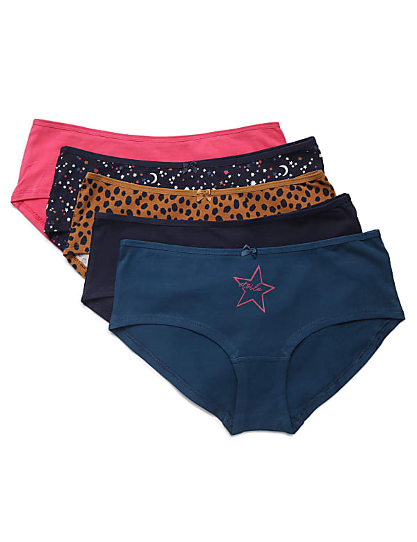 5 Pack Cotton Mix Knickers