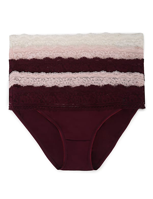 Low Rise Laced Bikini Shorts