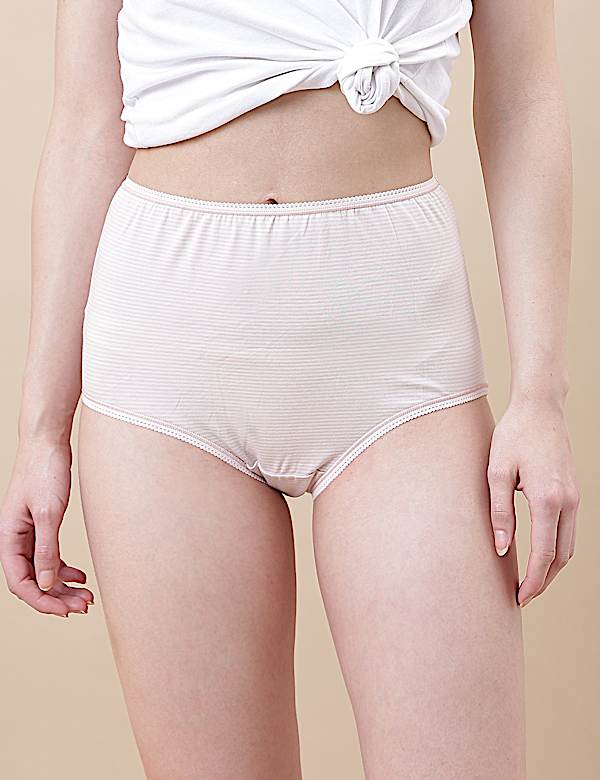 Pack of 5 Monotone Lace Trim Knickers