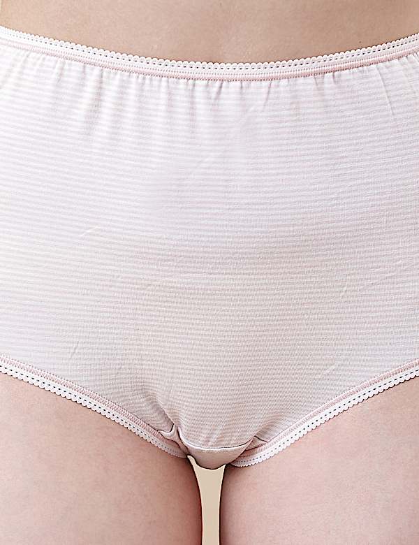 Pack of 5 Monotone Lace Trim Knickers
