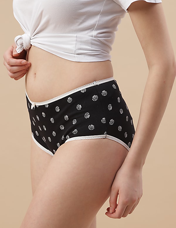 Pack 5 Cotton Mix Knickers