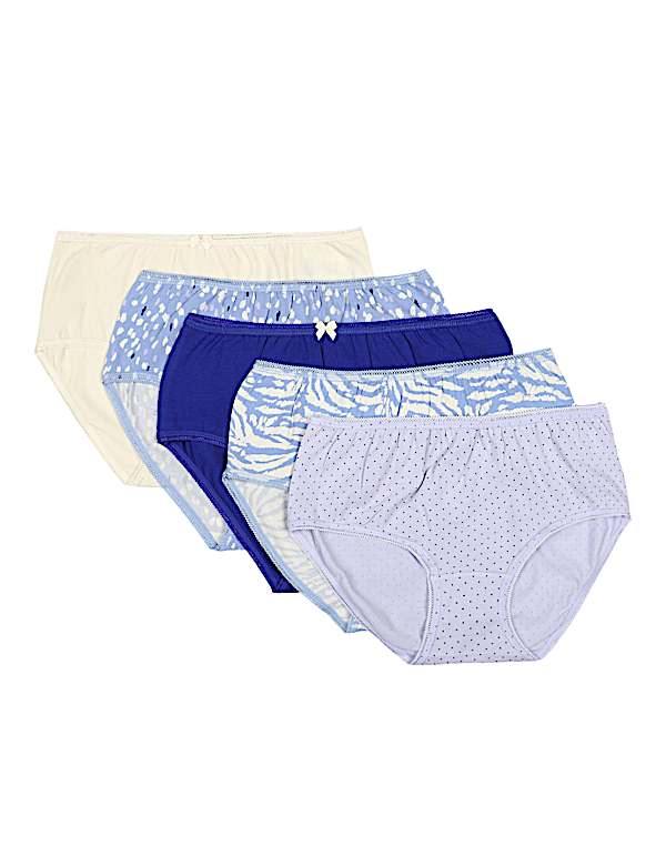 Pack 5 Cotton Mix Knickers