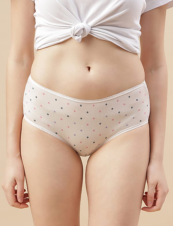 Pack 5 Cotton Mix Knickers