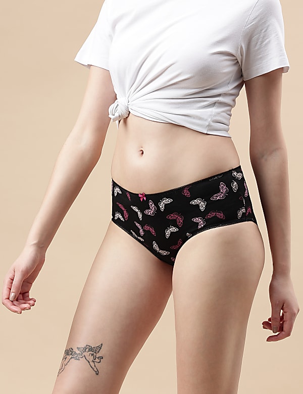 Pack 5 Cotton Mix Knickers