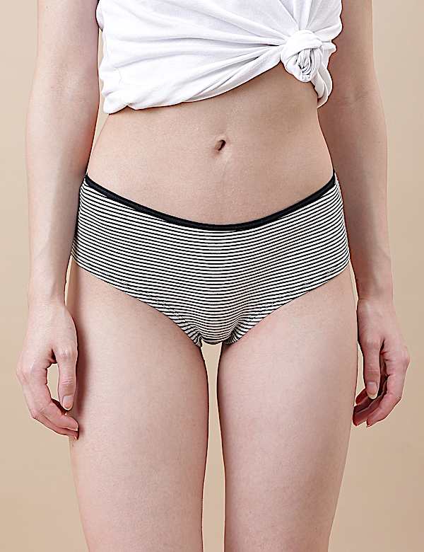 Low Rise Striped Shorts