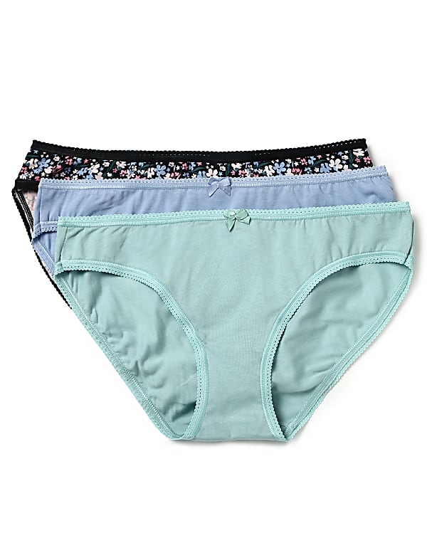 Pack of 3 Cotton Mix Printed Bikini Panty