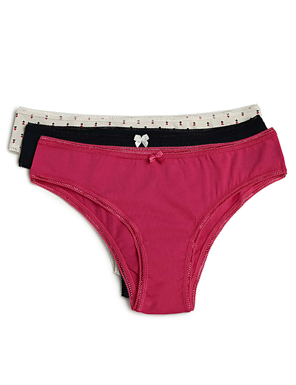 Pack of 3 Cotton Mix Brazilians Knickers