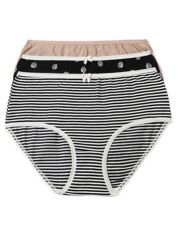 3 Pack Cotton Mix Knickers