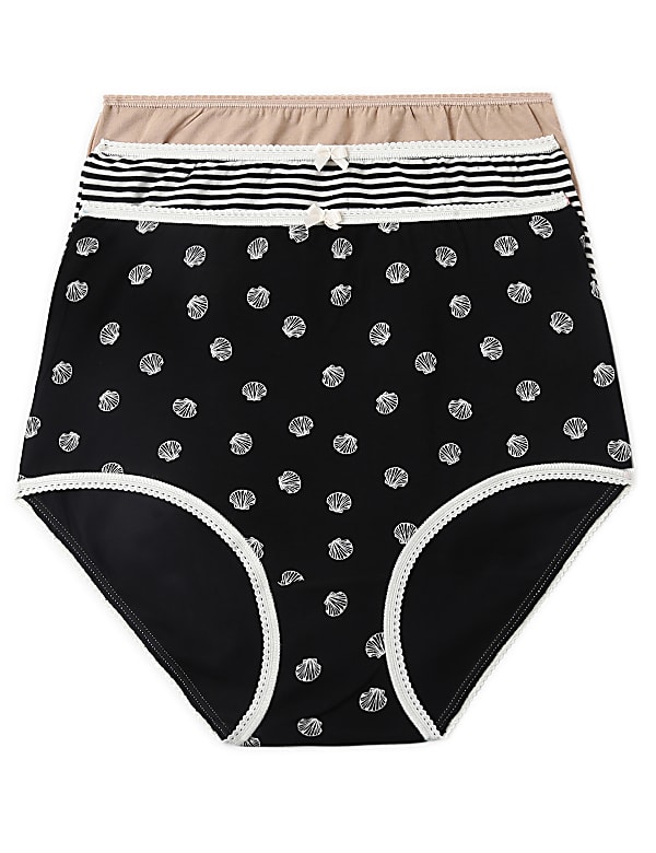 3 Pack Cotton Mix Knickers