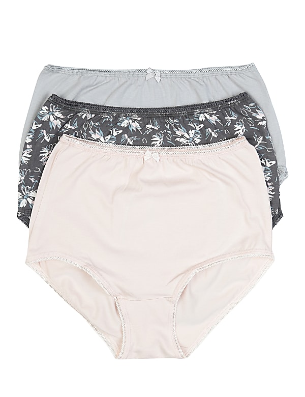 3 Pack Cotton Mix Printed Knickers