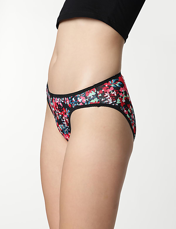 3pk Plain High Legs Knickers