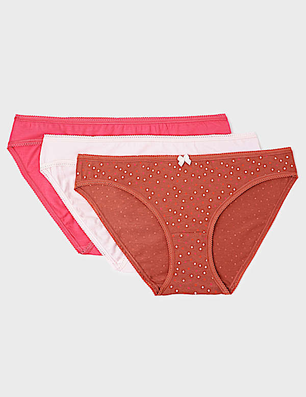 3pk Cotton Rich Bikini Bottoms