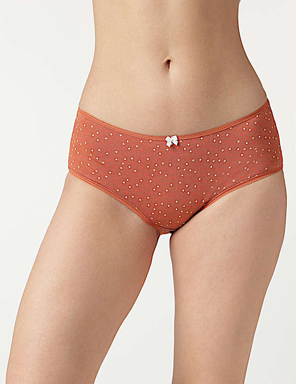 3pk Cotton Rich Midi Knickers