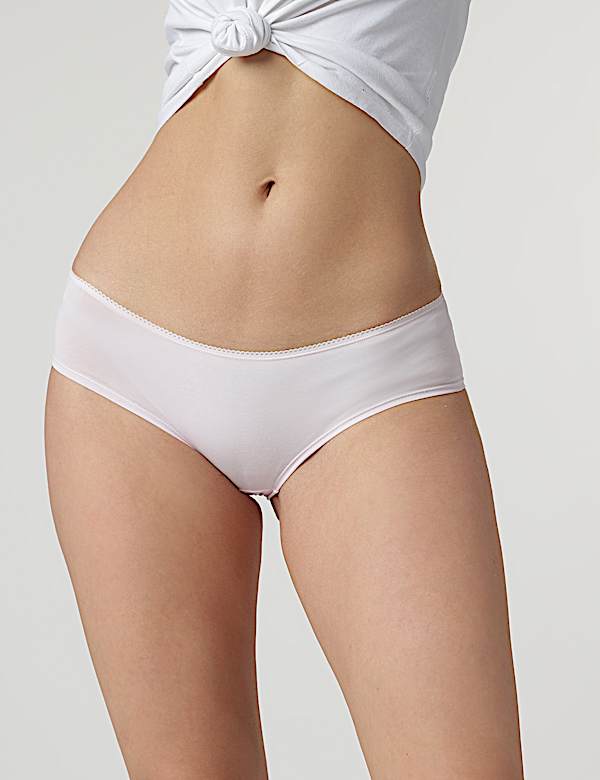 3pk Cotton Rich Low Rise Knickers