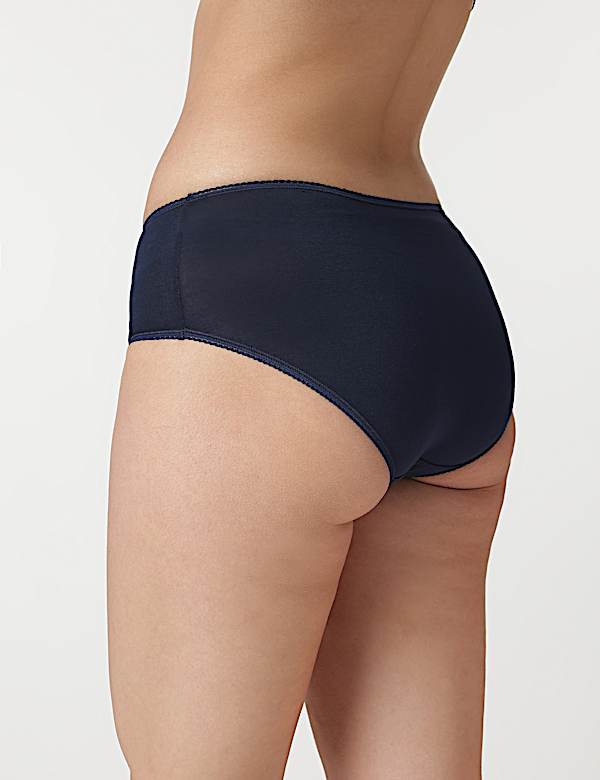 3pk Cotton Rich Midi Knickers