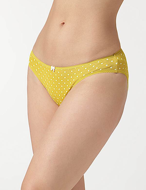 3pk Cotton Rich High Leg Knickers