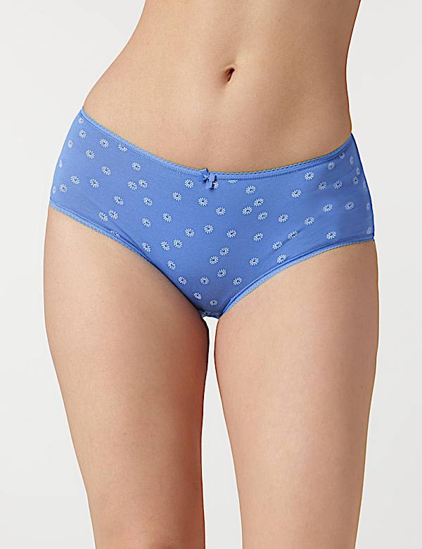3pk Cotton Rich Midi Knickers