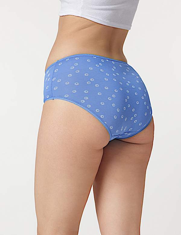 3pk Cotton Rich Midi Knickers