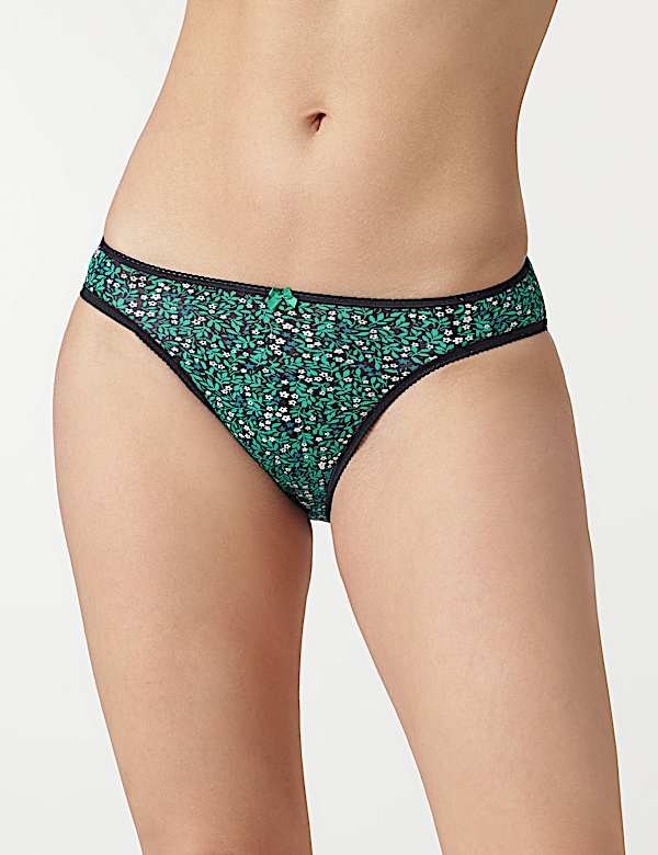 3pk Cotton Rich High Leg Knickers