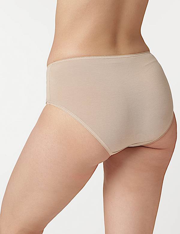 3pk Cotton Rich Midi Knickers