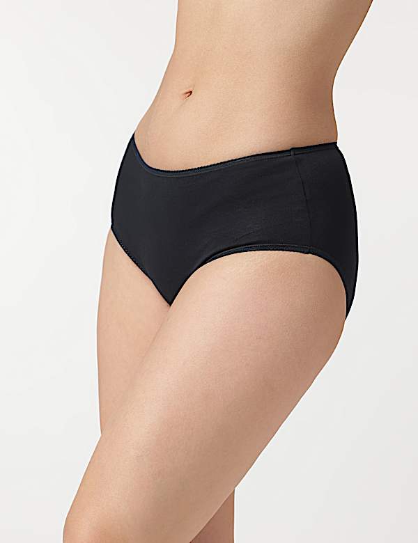 3pk Cotton Rich Midi Knickers