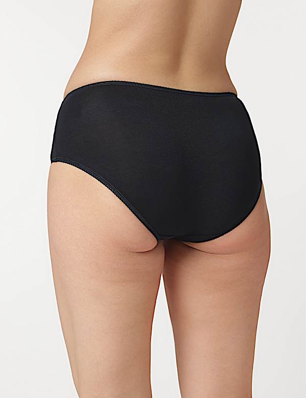 3pk Cotton Rich Midi Knickers