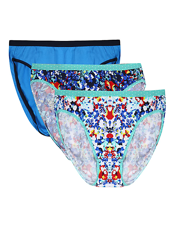 INT 3PK Painterly Floral High Leg