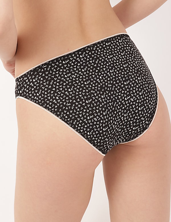 3 Pack Palm Print High Leg Knickers