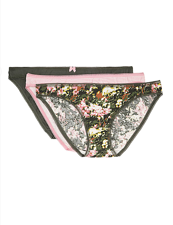 3 Pack Cotton Mix Knickers