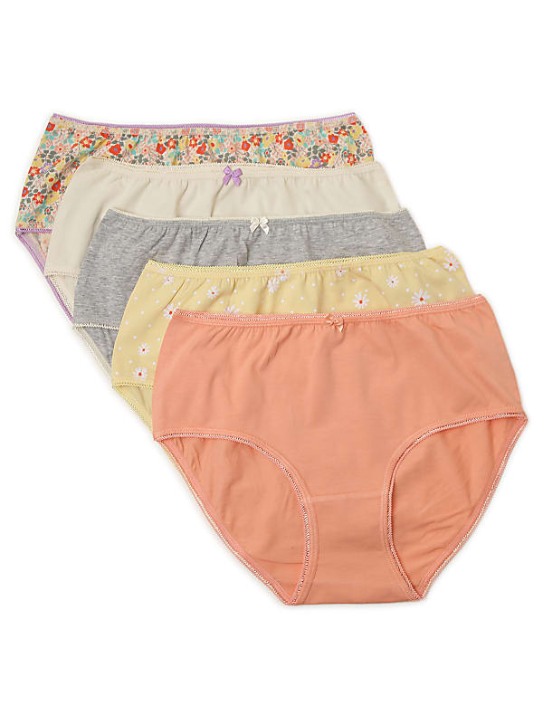 5 Pack Cotton Mix Regular Fit Knickers